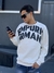 blusa de moletom careca branca com estampa "EMPORIO ARMANI" 
