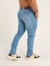 Imagem do Calça Jeans Slim Stonada Clara com Bolso Embutido