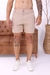 Short Alfaiataria Acetinada Premium com Cós Duplo - Bege Claro na internet