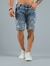 Bermuda Jogador Jeans Marmorizada Destroyed na internet