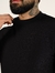 T - Shirt Masculina Slim Malha 3D Texturizada Preta - loja online