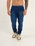 Calça Jeans Slim com Bolso Embutido - Azul - comprar online
