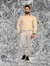 Camisa Manga Longa no Moletom - Bege - Fitz Jeans Atacado