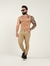 Calça Masculina Sarja Slim Power Bege Claro