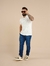 Camisa Gola Polo no Tricô Soft Texturizado Off White - comprar online