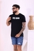 Camisa Masculina LongLine Smile Preta - loja online