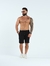 Short Sarja Rabo de Peixe com Elastano - Preto