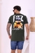 Camisa Masculina LongLine Verde Militar - loja online