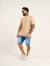 Imagem do T - Shirt Masculina Slim Malha 3D Texturizada Creme