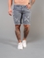 Bermuda Jogador Jeans Marmorizada com Faixa Grega Lateral na internet