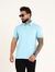 Camisa Gola Polo no Cotton com Elastano Azul - Fitz Jeans Atacado