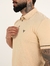 Camisa Gola Polo no Cotton com Elastano - Creme - loja online