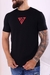 Camisa Masculina LongLine Angel Preta na internet