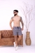 Short Jogger Sarja com Zíper no Bolso Frontal Cinza Claro - loja online