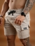 Short Mauricinho Cargo Com Elastano - Bege