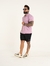 Camisa de Botão Slim no Tricô Texturizado com Elastano