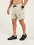 Bermuda Jogger Cargo Street Bolso Botão - Creme - Fitz Jeans Atacado