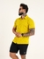 Camisa de Botão Slim no Tricô Texturizado com Elastano Mostarda na internet