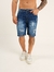 Bermuda Jeans Slim Destroyed - comprar online