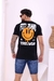 Camisa Masculina LongLine Smile Preta - Fitz Jeans Atacado