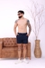 Short Alfaiataria Acetinada com Cós Duplo Azul Marinho - loja online