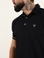 Camisa Gola Polo Preta no Cotton com Elastano - Fitz Jeans Atacado