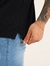 Camisa Gola Polo no Tricô Soft Texturizado Preto - comprar online
