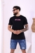 Camisa Masculina LongLine Preta - loja online