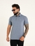 Camisa Gola Polo no Cotton com Elastano - Cinza Chumbo - comprar online