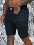 Bermuda Alfaiataria Slim Acetinada com Elastano - Azul Marinho