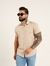 Camisa de Botão Slim Básica com Elastano Bege - comprar online