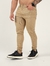 Calça Masculina Sarja Slim Power Bege Claro - Fitz Jeans Atacado