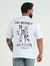 Camisa Oversized Branca Estampada Costa - Fitz Jeans Atacado