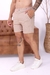 Short Alfaiataria Acetinada Premium com Cós Duplo - Bege Claro - Fitz Jeans Atacado
