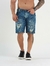 Bermuda Jeans Destroyed com Detalhe em Petch na internet