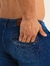 Calça Jeans Slim com Bolso Embutido - Azul