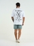 Camisa Oversized Branca Estampada Costa