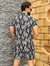 Conjunto Mauricinho Floral Preto - Fitz Jeans Atacado