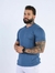Camisa Slim Básica Fio 40.1 - Azul Noturno - comprar online