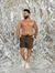 Short Mauricinho Jogger Sarja Verde Militar - Com Elastano - loja online