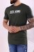 Camisa Masculina LongLine Verde Militar na internet