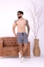 Imagem do Short Jogger Sarja com Zíper no Bolso Frontal Cinza Claro