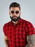Camisa de Botão Slim Xadrez Vermelha - loja online