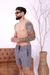 Short Jogger Sarja com Zíper no Bolso Frontal Cinza Claro - Fitz Jeans Atacado