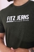 Camisa Masculina LongLine Verde Militar - Fitz Jeans Atacado