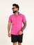 Camisa de Botão Slim no Tricô Texturizado com Elastano Rosa Flamingo - Fitz Jeans Atacado