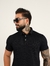 Camisa Gola Polo no Tricô Soft Texturizado Preto na internet