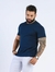 Camisa Slim Básica Fio 40.1 - Azul Marinho - Fitz Jeans Atacado