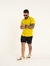 Camisa de Botão Slim no Tricô Texturizado com Elastano Mostarda - Fitz Jeans Atacado