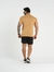 Camisa Slim Com Zíper no Ombro no Tricô Imperial - Caramelo - loja online
